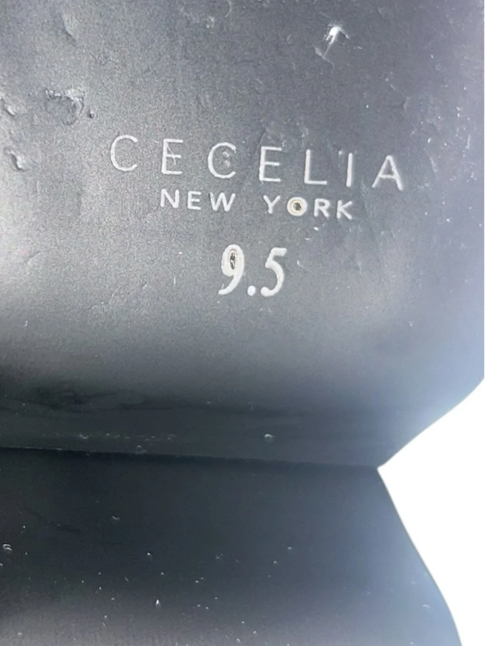 Cecelia New York Betty Platform Wedge Sandal Black Suede Size 9.5